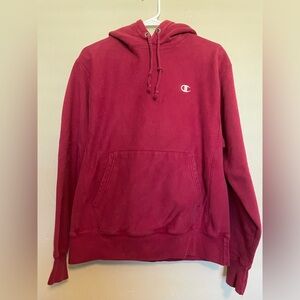 Champion Reverse Weave Red Pullover Hoodie